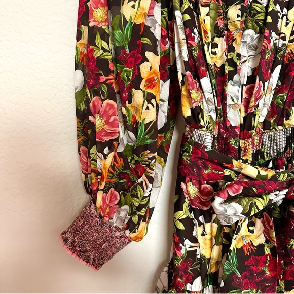 Alice + Olivia Tiffie Floral Print Dress - Picture 7 of 12